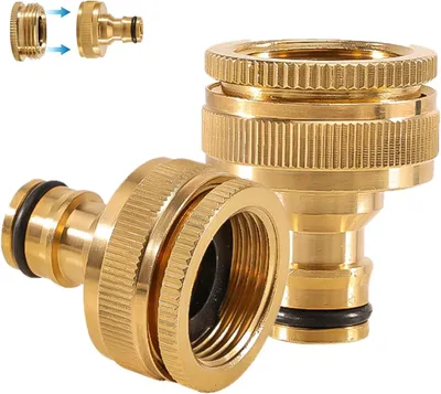 Obrázek produktu pro Přechodka pro připojení k vodovodnímu kohoutku, 3/4 palce, 2 v 1, s vnitřním závitem, adaptér pro hadici, s těsněním, pro připojení k vodovodním systémům