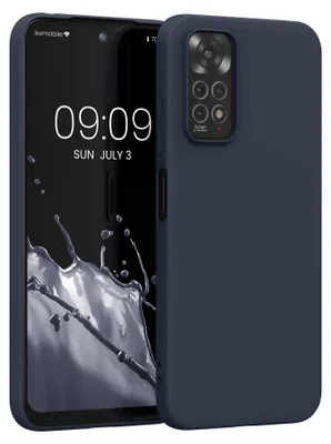 Produktbild von kwmobile Handyhülle für Xiaomi Redmi Note 11 / Note 11S Hülle - TPU Case - Kabelloses Laden - Schutzhülle Cover in Heidelbeerblau