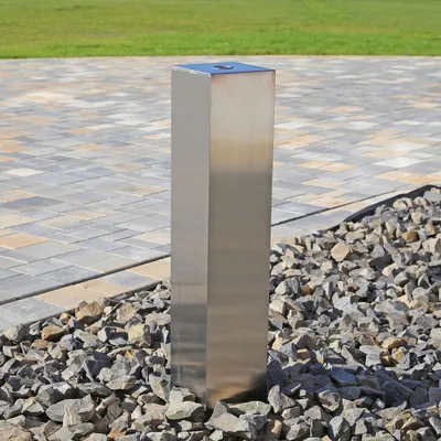 Produktbild von CLGarden Edelstahl Element Säule 50cm eckig Edelstahlsäule für DIY Garten Brunnen Springbrunnen