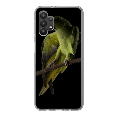 Produktbild von MuchoWow® Handyhülle Schutzhülle Hülle für Samsung Galaxy A32 5G Papagei - Vogel - Zweig Silikon Softcase Handy Hülle