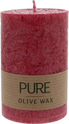 Produktbild von PURE Olive Wax Kerze - Karminrot 90x60