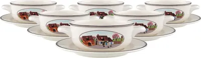 Produktbild von Villeroy & Boch Design Naif Suppentasse mit Untertasse 450 ml 6er Set