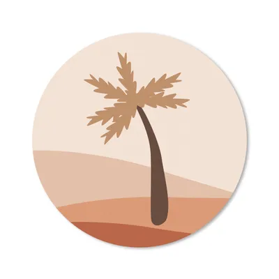 Produktbild von MuchoWow® Mauspad Mousepad Sommer - Palme - Abstrakt 20x20 cm - Mousepads - Maus Mat - Pad - Mausunterlage - Schreibtischmatte