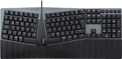 Produktbild von Perixx PERIBOARD-535 DE BL, Kabelgebundene ergonomische mechanische Tastatur