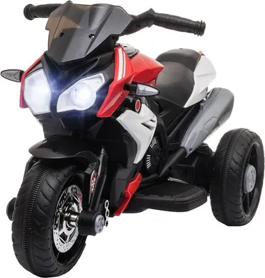 Zdjęcie produktu dla Elektryczny motocykl dla dzieci Fortuna Lai, światła i dźwięki, prędkość 3 km/h, akumulator, tworzywo sztuczne i metal, czarny/czerwony