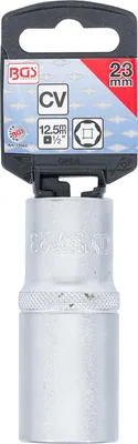 Produktbild von Steckschlüssel-Einsatz Sechskant, tief | Antrieb Innenvierkant 12,5 mm (1/2") | SW 23 mm