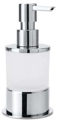 Obrázok produktu pre Dávkovač tekutého mydla Bemeta Omega stojaci 200 ml chróm/sklo