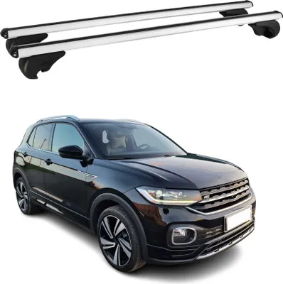 Produktbild von Dachträger Grundtäger für VW T-Cross 2019-2024 75kg Aluminium Silber 2 tlg
