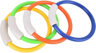 Produktbild von Jumadas Tauchringe-Set – Tauchausrüstung – Tauchspielzeug – Ringe für den Pool – 4er-Set