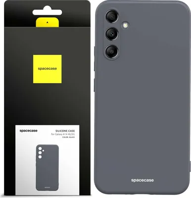 Produktbild von Spacecase Silikonhülle Galaxy A14 4G/5G schwarz
