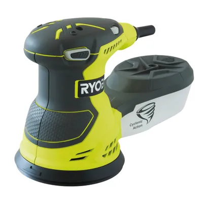 Image de Ponceuse excentrique RYOBI ROS300 300W 125 mm livrée avec 5 abrasifs