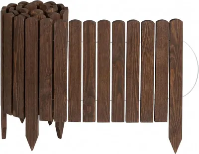 Obrázok produktu pre Creative Home Okraj trávnika, ohraničenie záhonu, drevo 200 x 10 cm (D x V) hnedé