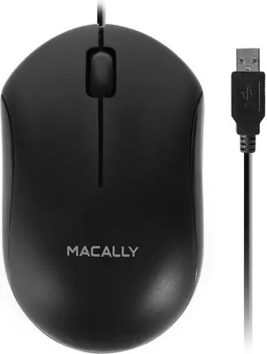 Produktbild von Macally Optische USB-Maus - Schwarz
