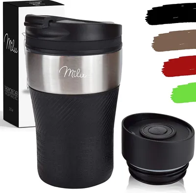 Produktbild von Milu Isolierbecher schwarz 0,21 l