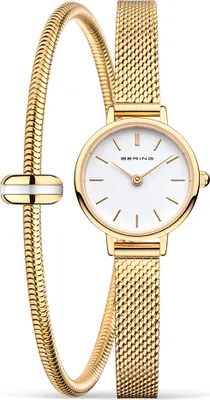 Produktbild von Bering 11022-334-GWP190 Damen-Armbanduhr, Edelstahl-Gehäuse, Metall-Armband