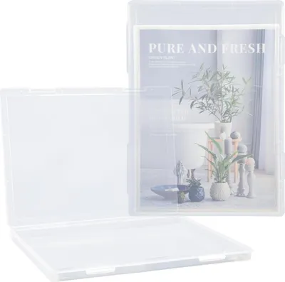 Produktbild von Durchsichtige A4-Archivbox - Staubdicht und Organisierend - Tragbar für Dokumente