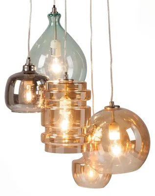 Produktbild von home24 Pendelleuchte - Metall / Glas - 5-flammig