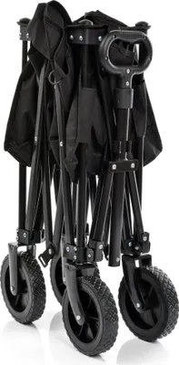 Immagine prodotto di Carretto pieghevole fuoristrada, carretto pieghevole, carretto pieghevole per spiaggia, giardino, shopping Meteor X-300 Nero