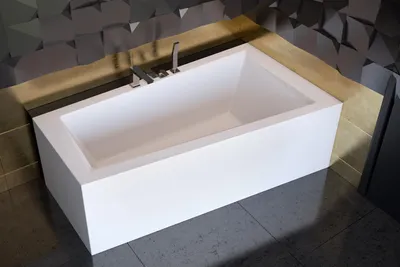 Produktbild von Design Badewanne Eck Badewannen Wannen Moderne Eckbadewanne Trapez Wanne Acryl