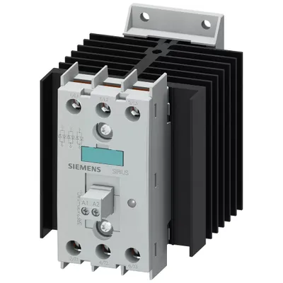 Produktbild von Siemens HALBLEITERSCHUETZ 3PHASIG 3RF2, IP20, 110 mm, 125 mm, 172 mm, 479 g