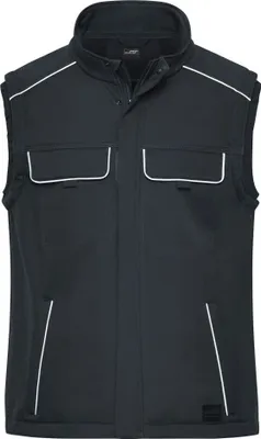 Produktbild von Workwear Softshell Vest - SOLID - carbon, Gr. 3XL
