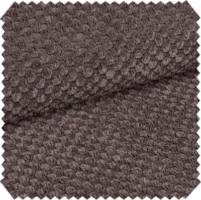 Produktbild von novely® ZEVEN Plüschiger Möbelstoff in Cord-Optik - Ultraweicher Polsterstoff mit Kachelmuster - Extrem Robuster Bezugstoff - Pflegeleichte Meterware 1lfm - Farbe: 03 Braun