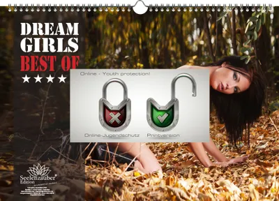 Produktbild von Sexy Dreamgirls DIN A3 Kalender Querformat - Immerwährender Kalender  Erotik - Seelenzauber