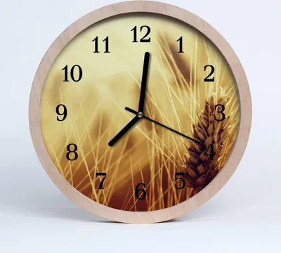 Produktbild von Holzuhr 20fi cm wanduhr - Getreide Natur