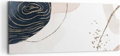 Produktbild von Bild auf Leinwand - Leinwandbild - Einteilig - Abstraktion Modern Grafik - 120x50cm - Wand Bild - Wanddeko - Wandbilder - Leinwanddruck - Bilder - Wanddekoration - Leinwand bilder - AB120x50-4217