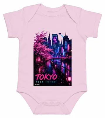 Productafbeelding van Tokyo Neon Future JPN 2077, Cyberpunk, Sakura Stad, Japan, Y2K, Babybody, Roze, Maat 0/3