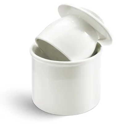 Obrázek produktu pro Vintage francouzská dóza na máslo s víkem, vhodná do kuchyně