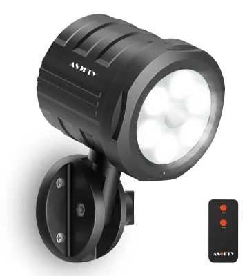 LED-Bewegungsmelder außen, 6 LEDs, 1000 lm, IP65, batteriebetrieben