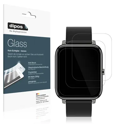 Obrázek produktu pro 2x ochranná fólie pro Popglory Smartwatch - anti-shock 9H fólie dipos Glass plastové sklo