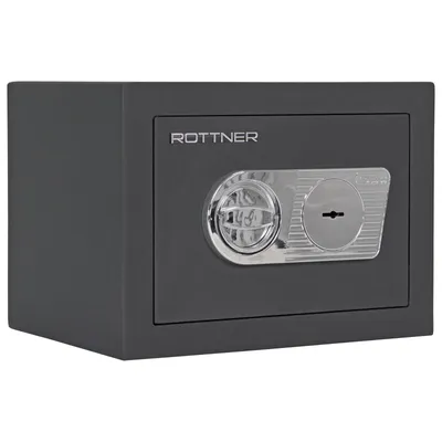 Obrázok produktu pre Rottner Toscana 26 nábytkový trezor antracit | 	Trezorový zámok na kľúč | 37 x 27 x 28 cm