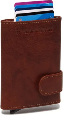 Produktbild von The Chesterfield Brand echt Leder Kreditkartenetui Geldbörse Mannheim cognac