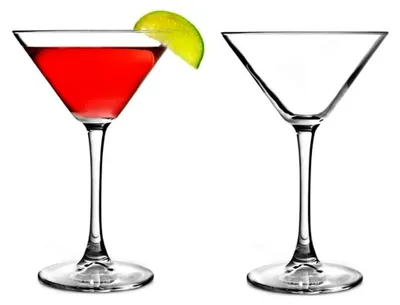 Produktbild von Martiniglas, Cocktailglas, Partyglas, V-förmige Gläser, 2er Set