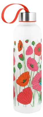 Trinkflasche Happyglou groß Klatschmohn 0,8 l