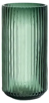 Immagine prodotto di Omgoods - Vaso in vetro fatto a mano, 18 cm, con motivo a coste