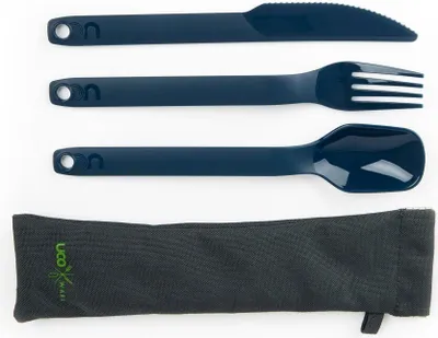 Produktbild von UCO Besteckset 'Camp' blau 3 teilig