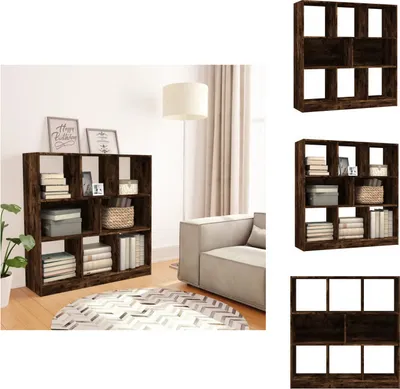 Obrázek produktu pro vidaXL Regál na knihy kouřový dub 97,5x29,5x100 cm materiál na bázi dřeva - Regály a knihovny