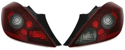 Rückleuchten Links Rechts Rot Schwarz für Opel Corsa D 3-Türer 2006- OPC OPTIK