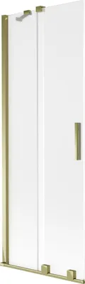 Produktbild von Mexen Velar Badewannenabtrennung 2-flügelig, 70 x 150 cm, matt, gold - 896-070-000-31-50