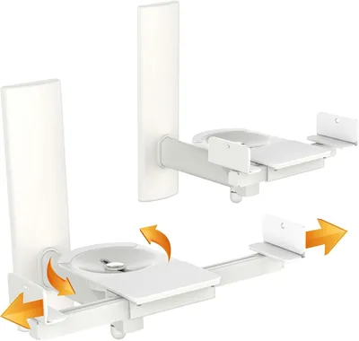 Produktbild von RICOO LH023-W Lautsprecherwandhalterungen Lautsprecher Wandhalterungen 2-er Set