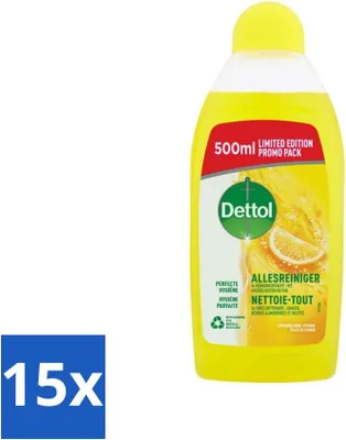 Produktbild von Dettol Power & Fresh Allzweckreiniger Citrus 500 ml - Vorteilspack - 15 Stücke