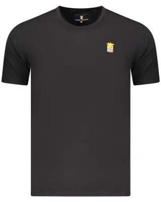 Produktbild von Herren Schwarz T-Shirt - Kurzarm mit Stickerei & Rundhals