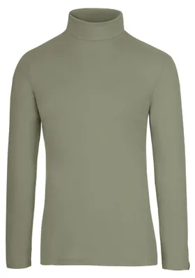 Productafbeelding van Trigema damesrolkraagshirt van elastische fijne ribstof