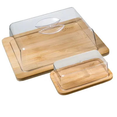 Obrázek produktu pro Bambusová dóza na máslo a sýr CHEESE AND BUTTER BOX