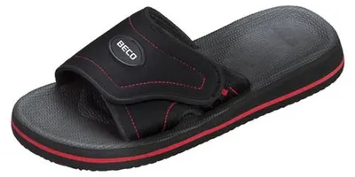 Produktbild von BECO Slipper, uni rot/schwarz rot/schwarz 43