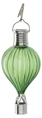Produktbild von Cepewa LED-Ballon-Hangeleuchte - grun - H17 cm - Heisluftballon - Gartenleuchte/Ausenlampe