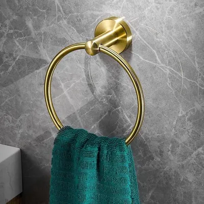 Handtuchringhalter RVS - Wandmontage - Badezimmer und Küchenorganizer - goldfarben